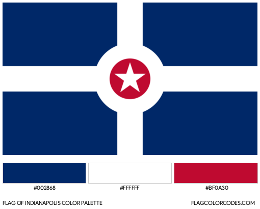 Indianapolis Flag Color Palette