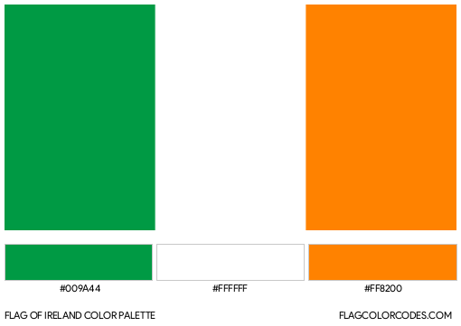 Ireland Flag Color Palette