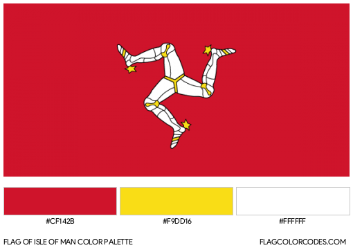 Isle of Man Flag Color Palette