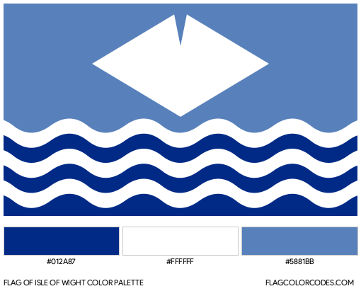 Isle of Wight Flag Color Palette