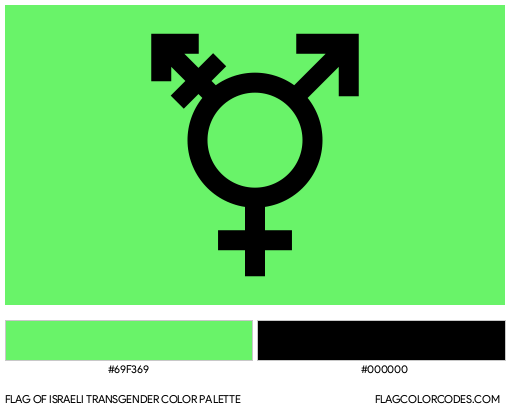 Israeli Transgender Flag Color Palette