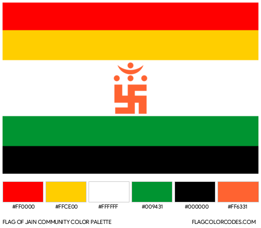 Jain Community Flag Color Palette