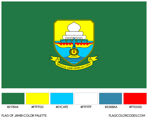 Jambi Flag Color Palette