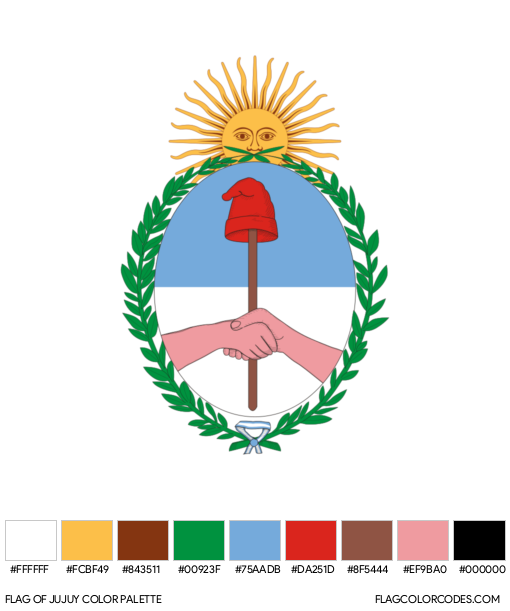 Jujuy Flag Color Palette