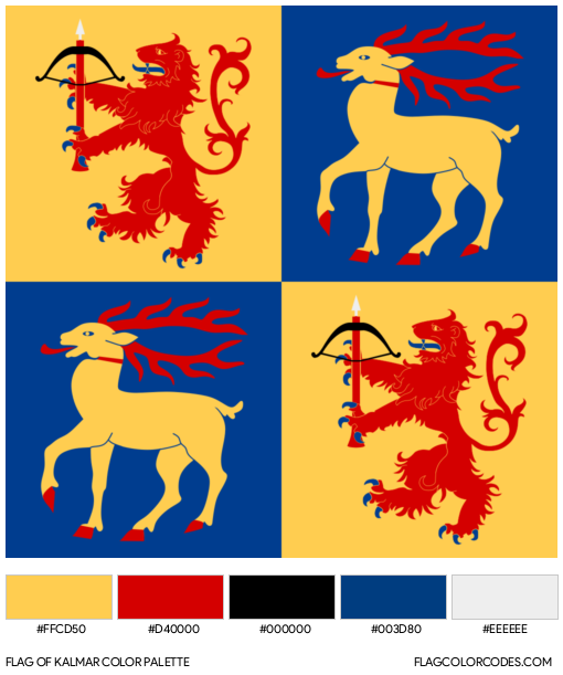 Kalmar Flag Color Palette