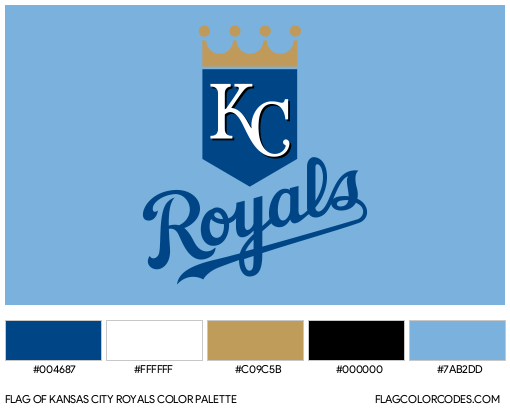 Kansas City Royals Flag Color Palette