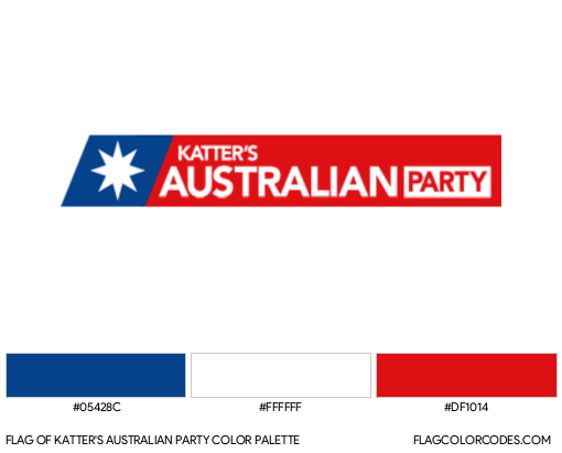 Katter’s Australian Party Flag Color Palette