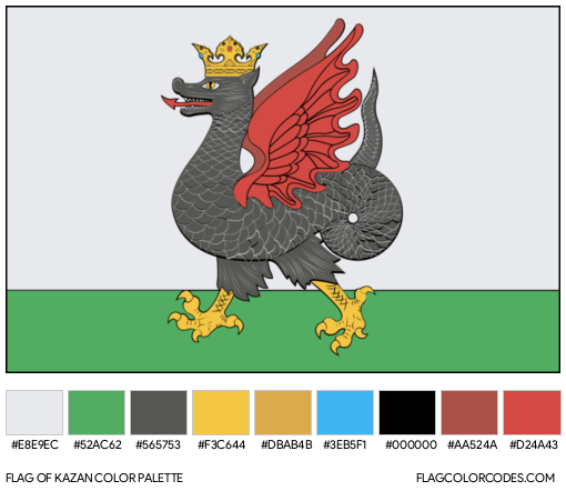 Kazan Flag Color Palette