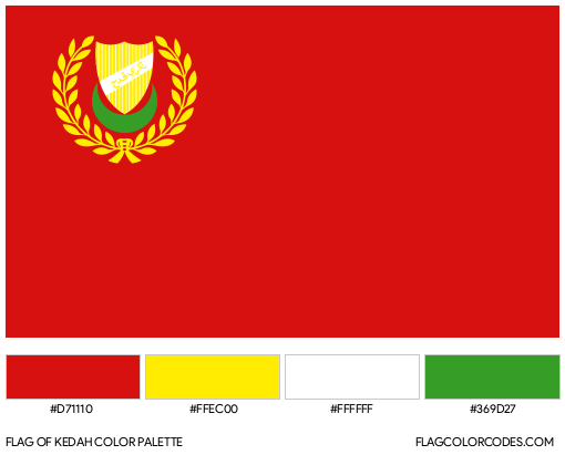 Kedah Flag Color Palette
