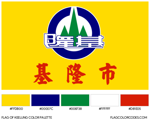Keelung Flag Color Palette