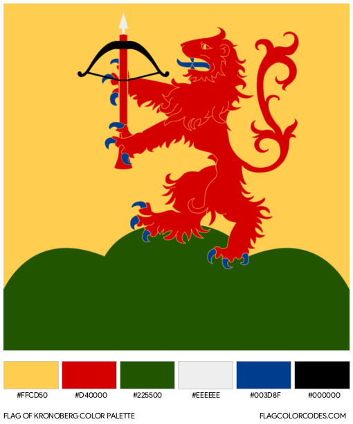 Kronoberg Flag Color Palette