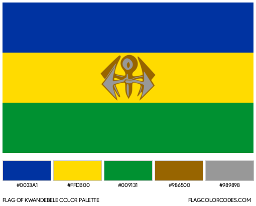 KwaNdebele Flag Color Palette