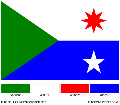 La Asunción Flag Color Palette