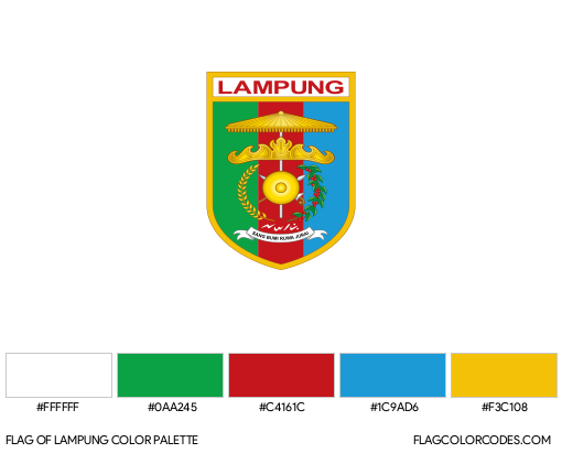 Lampung Flag Color Palette