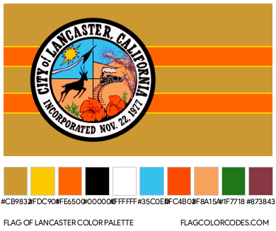 Lancaster Flag Color Palette