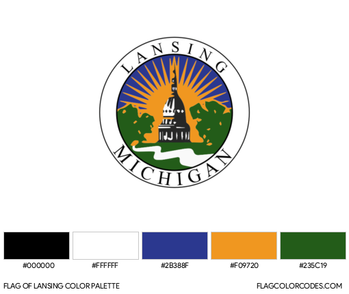 Lansing Flag Color Palette