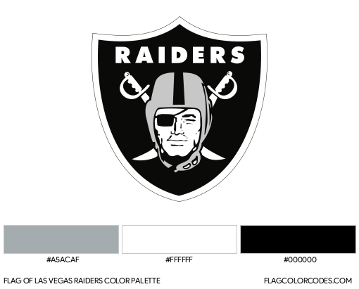 Las Vegas Raiders Flag Color Palette