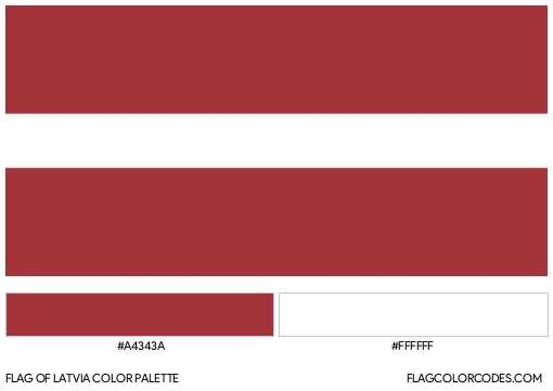 Latvia Flag Color Palette