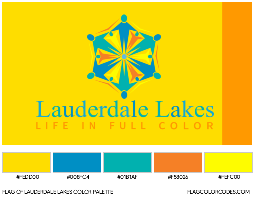 Lauderdale Lakes Flag Color Palette