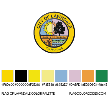 Lawndale Flag Color Palette