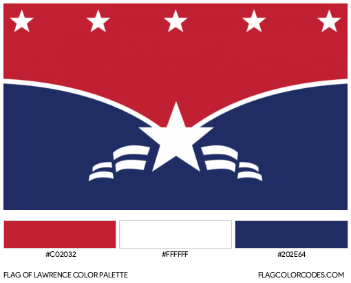 Lawrence Flag Color Palette