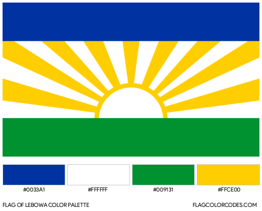 Lebowa Flag Color Palette