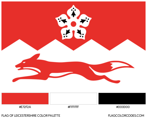 Leicestershire Flag Color Palette