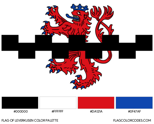 Leverkusen Flag Color Palette