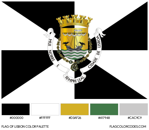 Lisbon Flag Color Palette