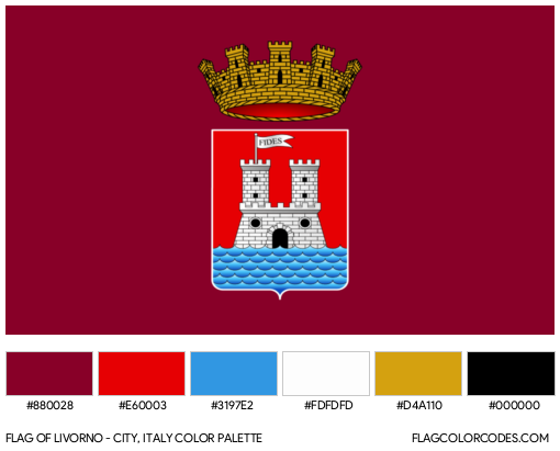 Livorno Flag Color Palette