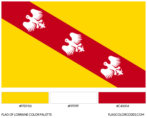 Lorraine Flag Color Palette