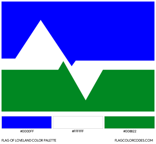 Loveland Flag Color Palette