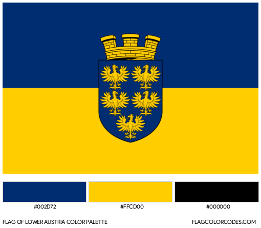 Lower Austria Flag Color Palette