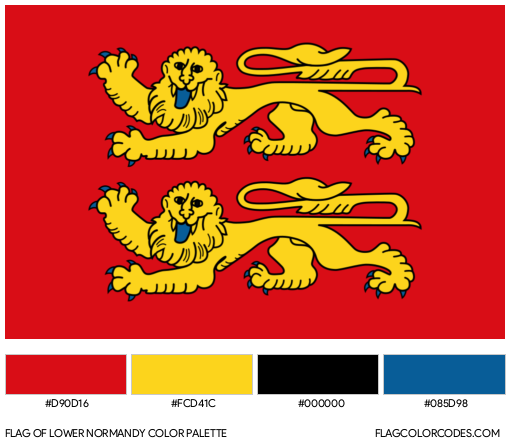 Lower Normandy Flag Color Palette