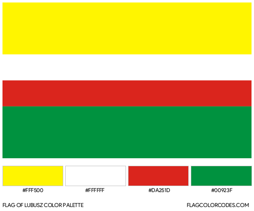 Lubusz Flag Color Palette