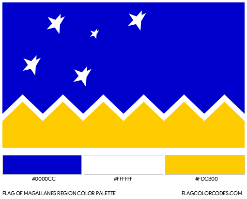 Magallanes Region Flag Color Palette
