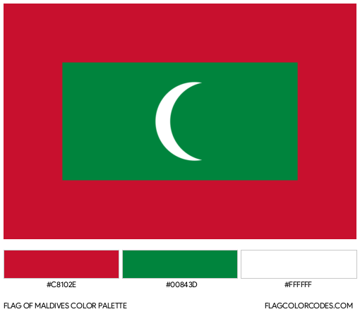 Maldives Flag Color Palette
