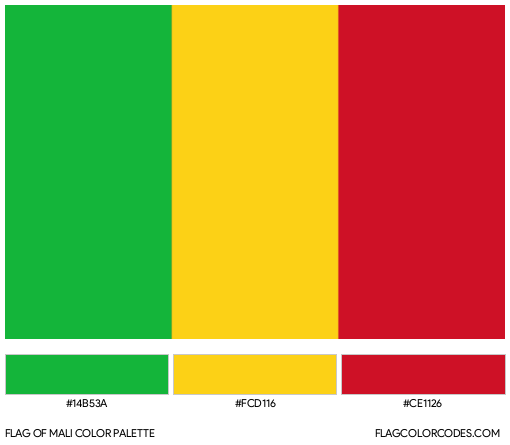 Mali Flag Color Palette