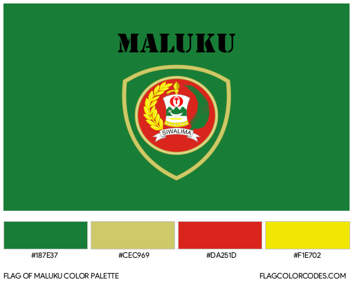 Maluku Flag Color Palette
