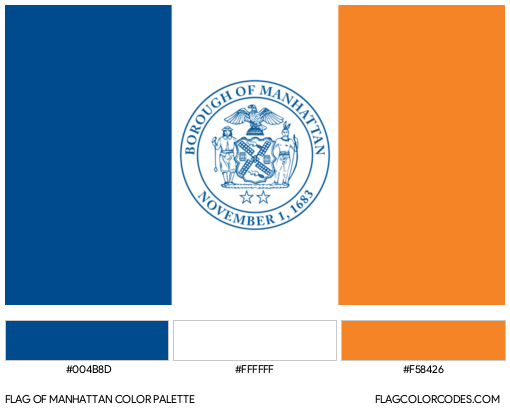 Manhattan Flag Color Palette