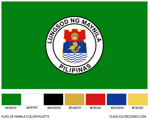 Manila Flag Color Palette