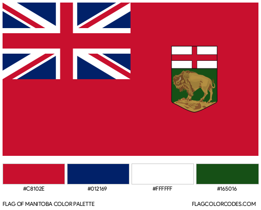 Manitoba Flag Color Palette