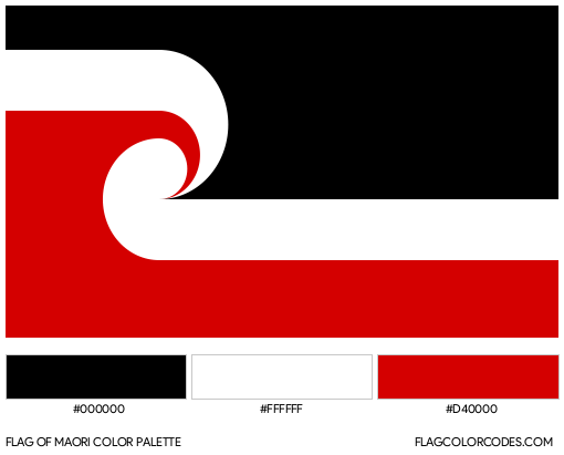 Maori Flag Color Palette