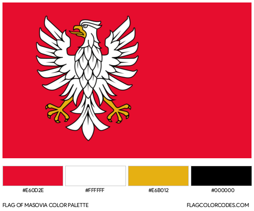 Masovia Flag Color Palette