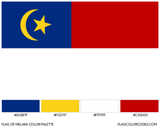 Melaka Flag Color Palette