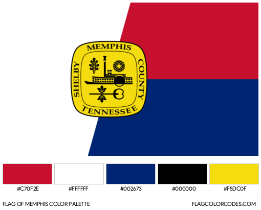 Memphis Flag Color Palette