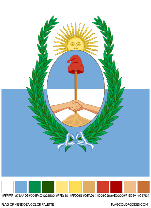 Mendoza Flag Color Palette