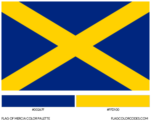 Mercia Flag Color Palette