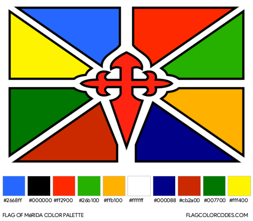 Mérida Flag Color Palette