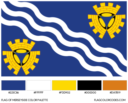 Merseyside Flag Color Palette